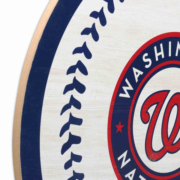 Washington Nationals Logo Baseball Round Wood Wall Decor | Open Road ...